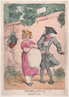 Broad Grins, or a Black Joke, June 4, 1812., June 4, 1812. Creator: Thomas Rowlandson.
