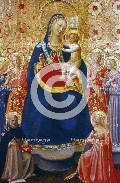 'Madonna and Child with Saints', mid 15th century.  Artist: Fra Angelico