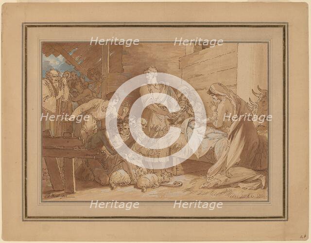 The Adoration of the Shepherds, 1805. Creator: Benjamin West.