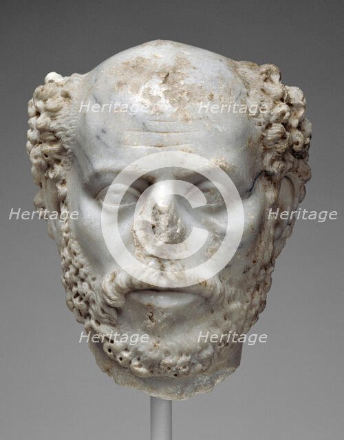 Portrait Head of a Balding Man, about A.D. 240. Creator: Unknown.