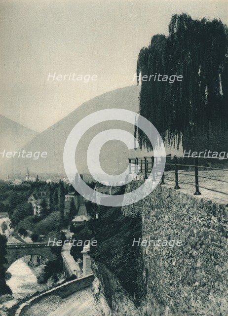 View of the town, Merano, South Tyrol, Italy, 1927. Artist: Eugen Poppel.