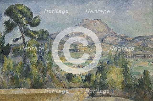 Montagne Sainte-Victoire, c. 1890. Artist: Cézanne, Paul (1839-1906)
