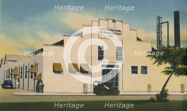 'Industria Nacional de Grasas Vegetales S. A. Barranquilla', c1940s. Artist: Unknown.
