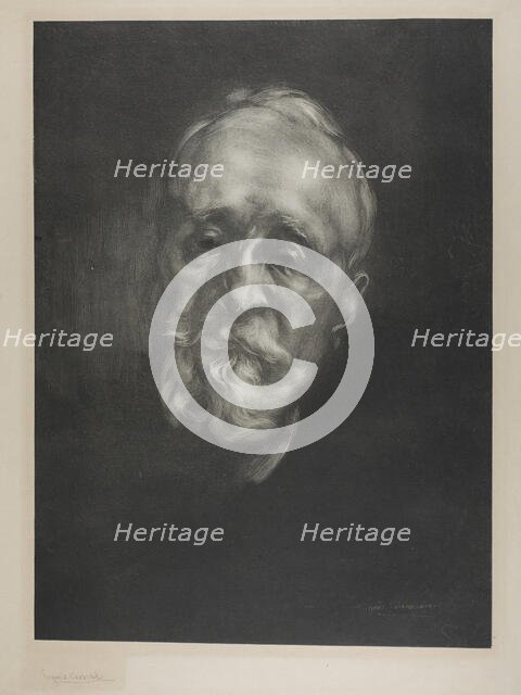 Portrait of Puvis de Chavannes, 1897. Creator: Eugene Carriere.