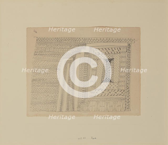 Carpet (Kelim), 1927. Creator: Klee, Paul (1879-1940).