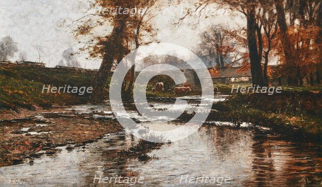 Pleasant Run, 1885. Creator: Theodore Clement Steele.