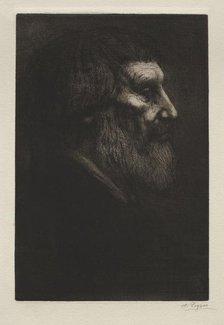 Head of a Man. Creator: Alphonse Legros (French, 1837-1911).