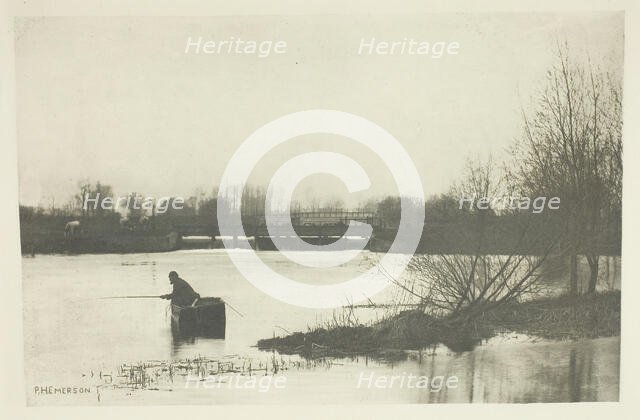Field's Weir, Near Rye House, 1888. Creator: Peter Henry Emerson.