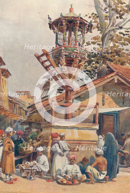 'A Feeding-Place for Birds, Ahmedabad', c1880 (1905). Creator: Alexander Henry Hallam Murray.