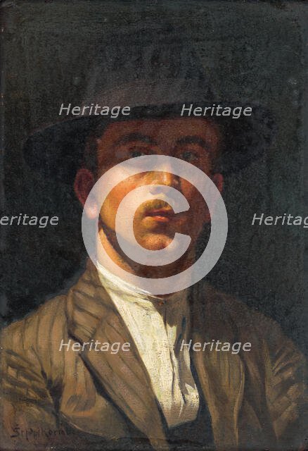 Self-Portrait at a Young Age, 1930-1940. Creator: Stefan Polkorab.