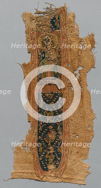 Fragment of a Clavus from a Tunic, 700s - 800s. Creator: Unknown.