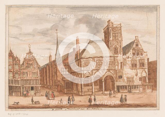 View of the old town hall in Amsterdam, 1625-1652. Creator: Anon.
