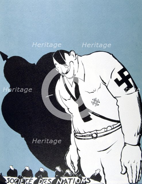 'Hitler and the League of Nations', 1935. Artist: Paul Iribe