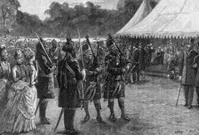 The royal tent at the jubilee garden party, Buckingham Palace, London, late 19th century, (1900).Artist: Sydney Prior Hall