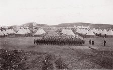 Camp of 34th Massachusetts Infantry near Fort Lyon, Virginia, 1861-65. Creator: Unknown.