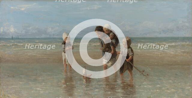 Children of the Sea, 1872. Creator: Jozef Israels.