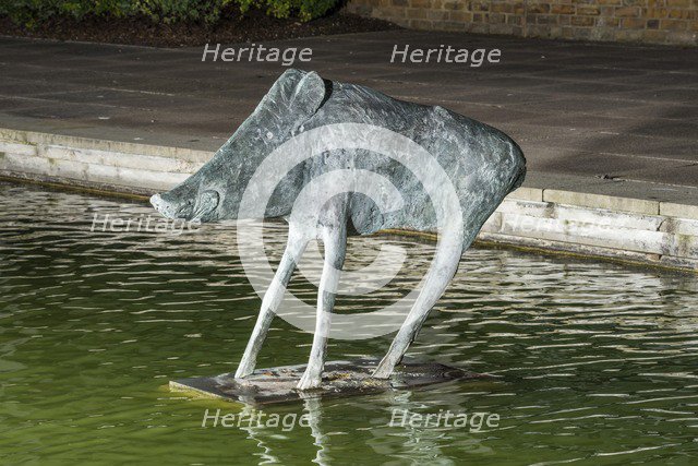 'Boar', the Water Gardens, Harlow, Essex, 2015. Artist: Steven Baker.