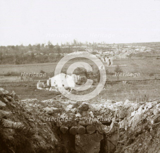 Village of Damloup, northern France, c1914-c1918. Artist: Unknown.