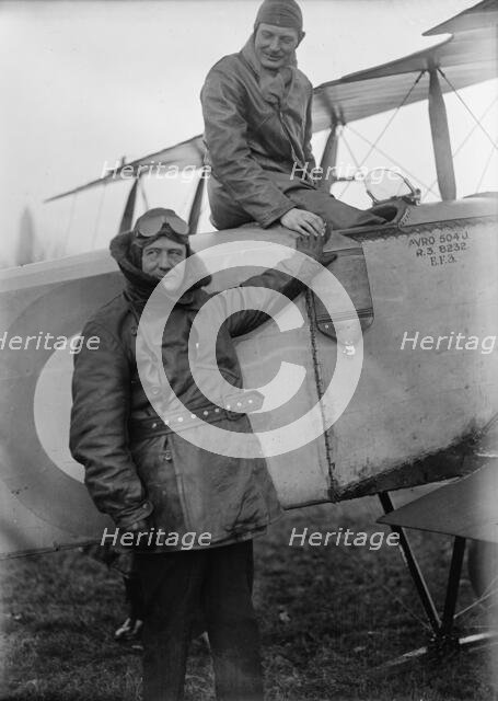 Allied Aircraft - Demonstration At Polo Grounds; Col. Charles E. Lee, British Aviator..., 1917. Creator: Harris & Ewing.