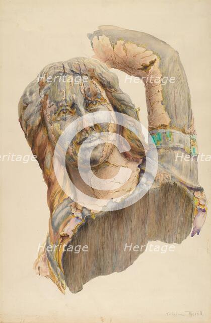 Circus Wagon Figure: Dancing Girl, c. 1938. Creator: Katharine Merrill.