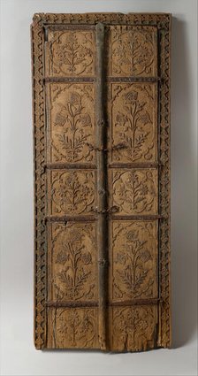 Pair of Flower Style Doors, Northern India, second half 17th century. Creator: Unknown.