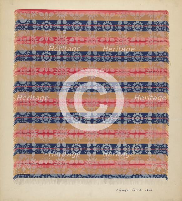 Coverlet, 1936. Creator: J. Howard Iams.