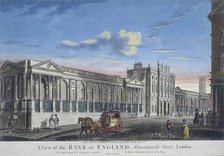 Bank of England, Threadneedle Street, London, 1797. Artist: Anon
