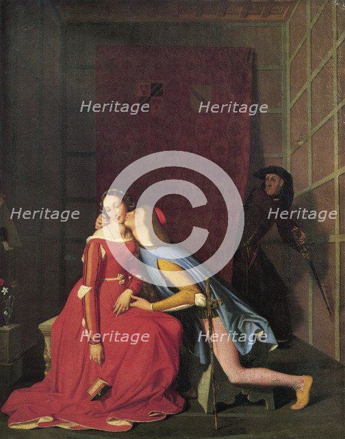 'Paolo and Francesca', 1819.  Artist: Jean-Auguste-Dominique Ingres