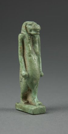 Amulet of the Goddess Tawaret (Toeris), Egypt, Third Intermediate Period, Dynasty 21-25 (1070-656... Creator: Unknown.