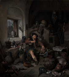 The Alchemist, 1663. Artist: Bega, Cornelis Pietersz. (1631/2-1664)