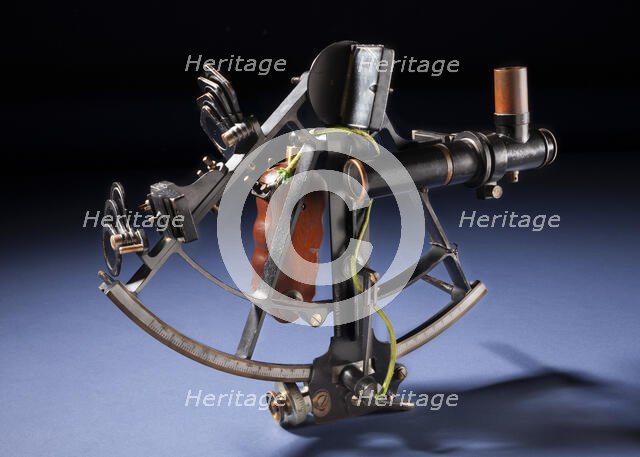 Sextant, Brandis, with Willson Bubble Telescope, Early, ca. 1919. Creator: Brandis & Sons Inc..