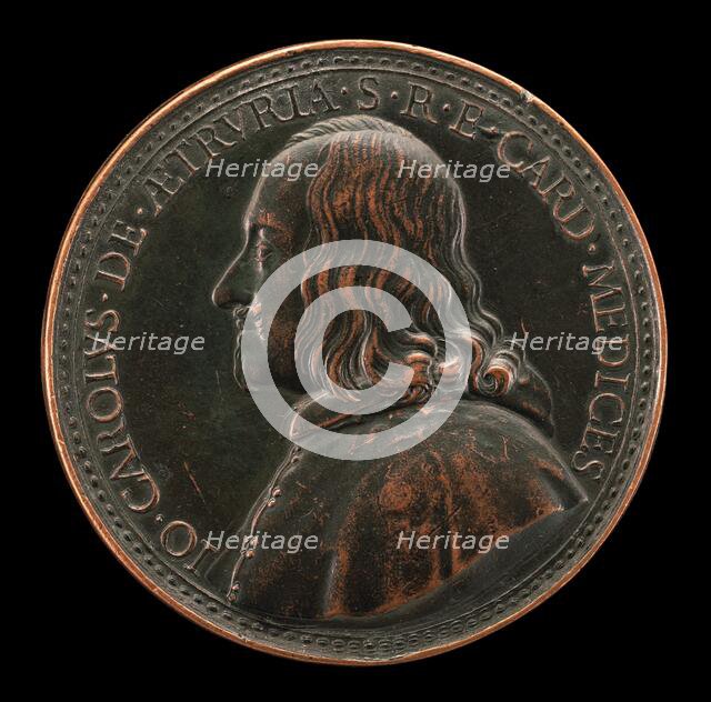 Giovanni Carlo de' Medici, 1611-1663, Cardinal 1644 [obverse], 1740. Creator: Antonio Francesco Selvi.