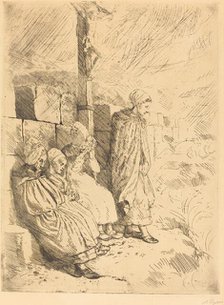 Fishermen's Wives (Femmes de pecheurs). Creator: Alphonse Legros.