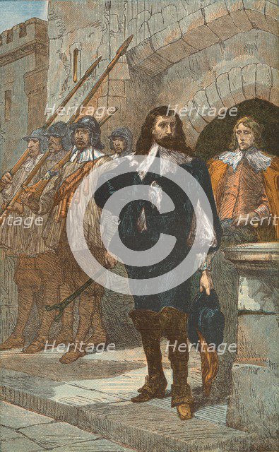 Charles I, on His Way to the Scaffold, (1649), c1910. Artist: Unknown