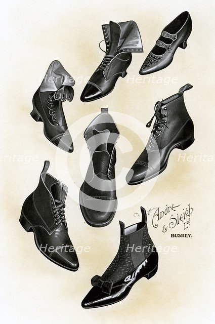 Shoes, 1902-1903.Artist: Andre & Sleigh
