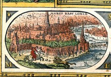 Babylon, colored engraving from the book 'Le Theatre du monde' or 'Nouvel Atlas', 1645, created, …