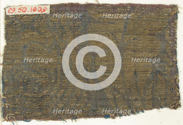 Textile with Lions and Peacocks, Italian, 15th century. Creator: Unknown.