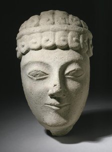 Sculpture of a Head, 700-475 B.C.. Creator: Unknown.