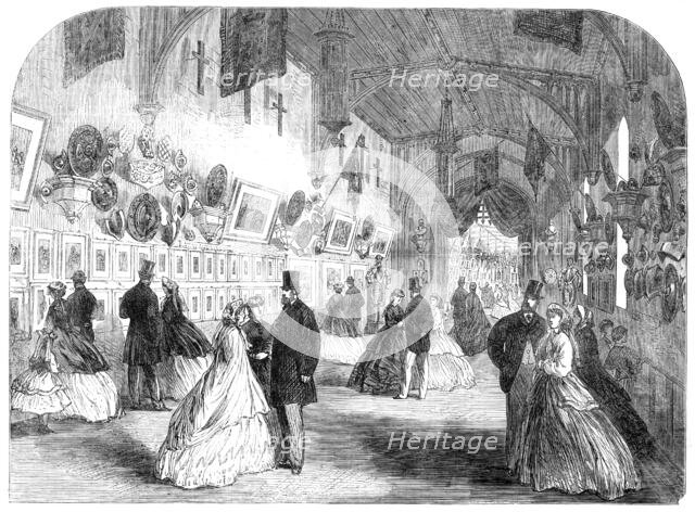 Exhibition at Alton Towers...in aid of the Wedgwood Institute...Picture-Gallery and Armoury, 1865. Creator: Unknown.