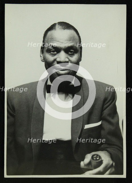 Portrait of American pianist Earl 'Fatha' Hines, 1950s. Artist: Denis Williams