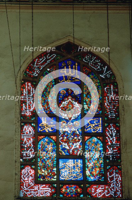 Stained Glass Window, Suleymaniye Mosque, 1557. Artist: Unknown