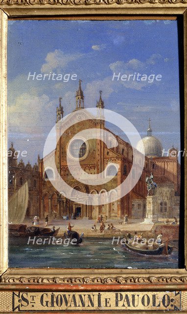 'The Santi Giovanni e Paolo (San Zanipolo) Church', 19th century. Artist: Victor Adam