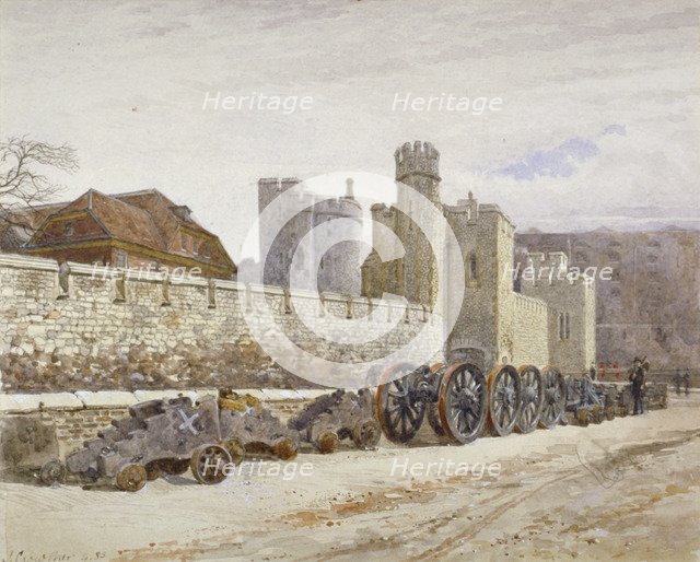 Tower of London, Stepney, London, 1883. Artist: John Crowther