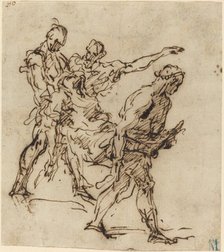 Figures Carrying a Body, 1655/1665. Creator: Unknown.