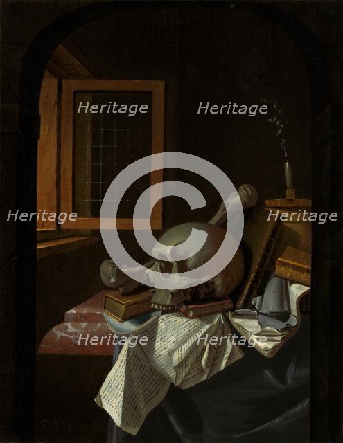 Vanitas Still Life, c. 1650. Creator: François van Daellen.