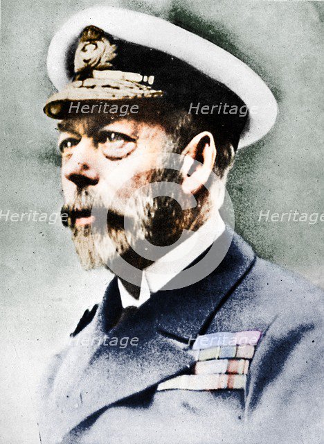 'George V, King of the United Kingdom from 1910', c1936, (1945). Artist: Unknown.
