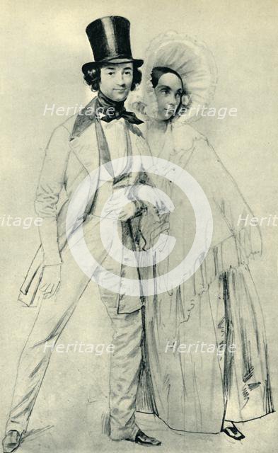 Paul and Amalie Taglioni, 1839, (1943). Creator: Franz Kruger.