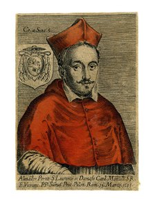 Cardinal Alexander Perett, 1585. Artist: Unknown