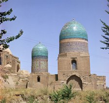 Tombs of Timur's nurse and her daughter in Shah-I Zindah, 14th century. Artist: Unknown