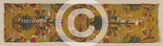 Silk Fragment, 15th century. Creator: Unknown.